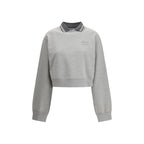 Miu Miu Embroidered Logo Cotton Sweatshirt