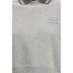 Miu Miu Embroidered Logo Cotton Sweatshirt