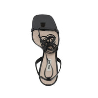 Miu Miu Calfskin Lace-Up Platform Sandal