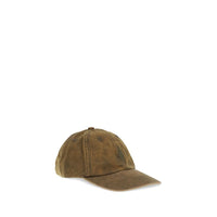 The Attico Logo Canvas Baseball Cap — Brown