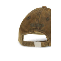 The Attico Logo Canvas Baseball Cap — Brown