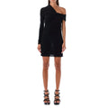 Saint Laurent Asymmetric Off-Shoulder Twist Dress