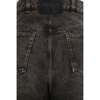 The Attico Cut Out High-Waisted Wide-Leg Jeans