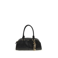Chloé Black Calf Leather Bowling Handbag