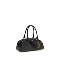Chloé Black Calf Leather Bowling Handbag