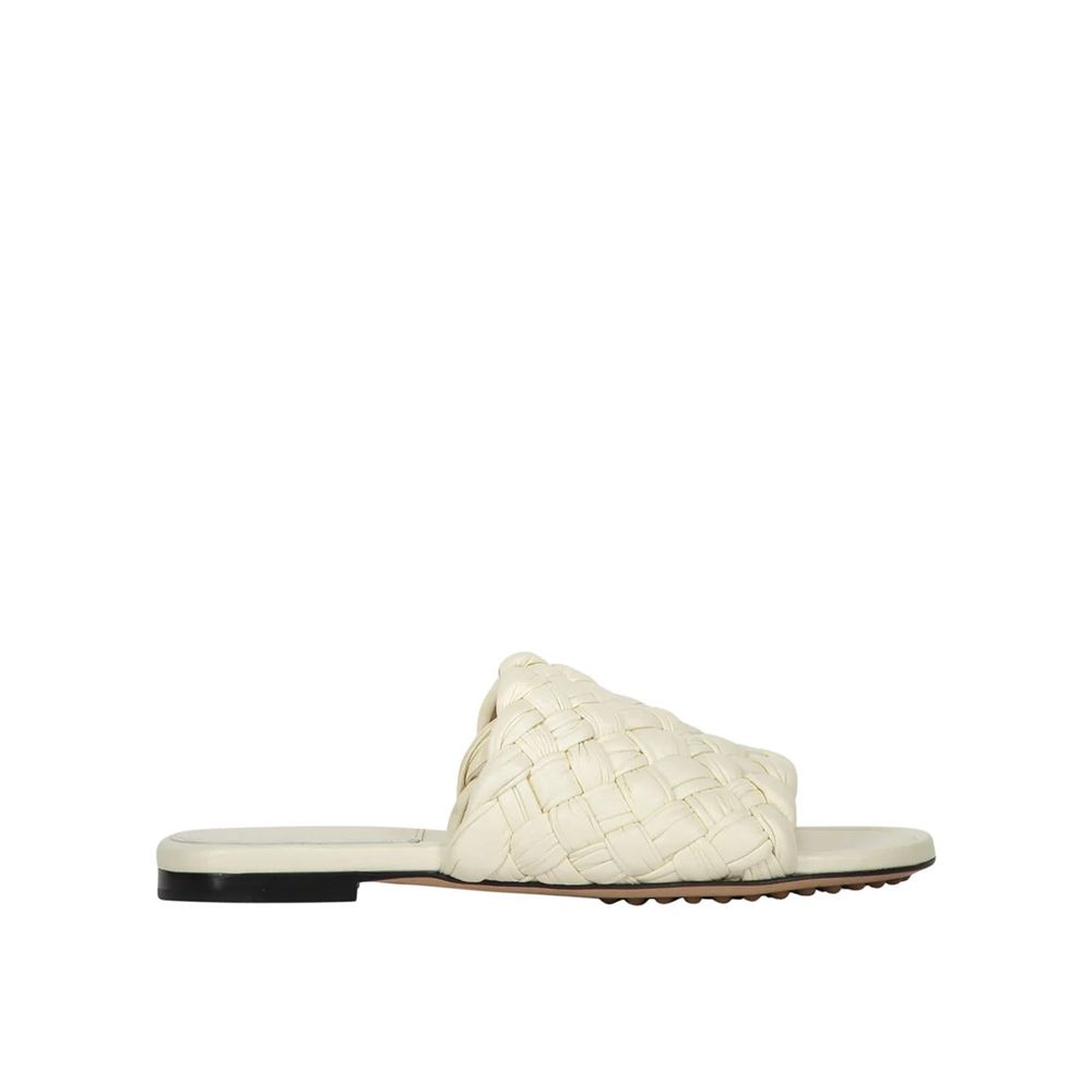 Bottega Veneta Square Toe Lamb Leather Sandals
