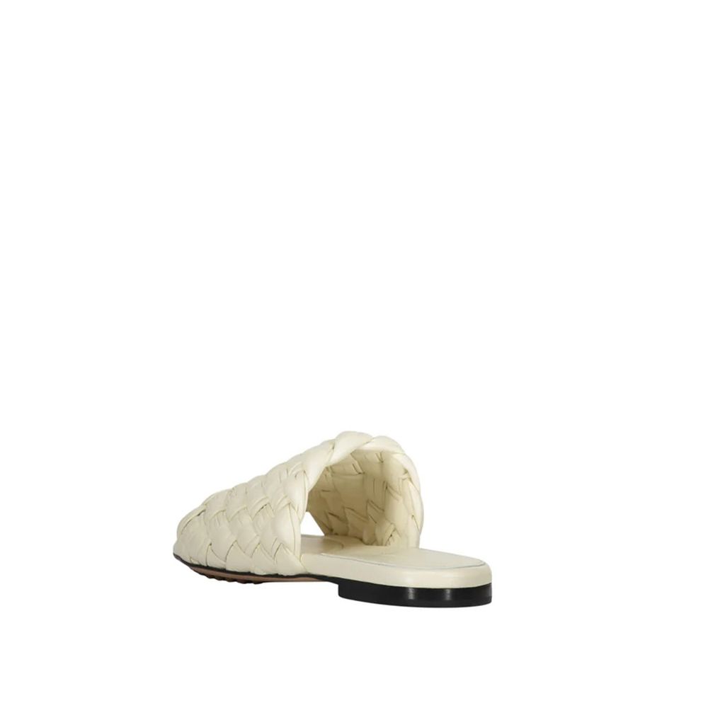 Bottega Veneta Square Toe Lamb Leather Sandals