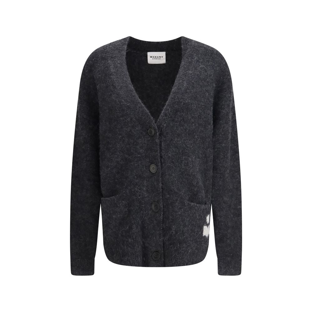 Isabel Marant Étoile Eborah Alpaca Cardigan in Grey