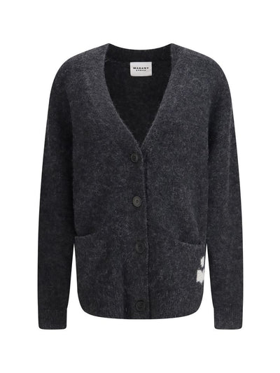 Isabel Marant Étoile Eborah Alpaca Cardigan in Grey