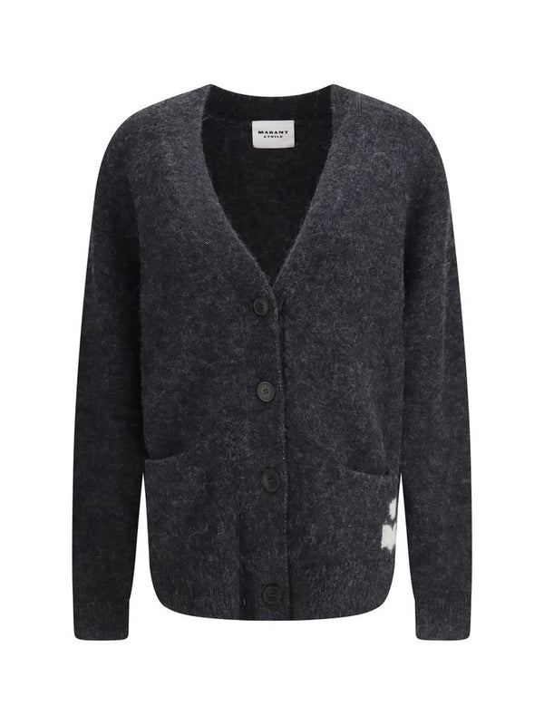 Isabel Marant Étoile Eborah Alpaca Cardigan in Grey