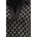 Gucci GG Crystal Wool Lamé Tweed Top