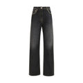 Versace Studded Straight-Leg Denim Jeans
