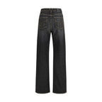 Versace Studded Straight-Leg Denim Jeans