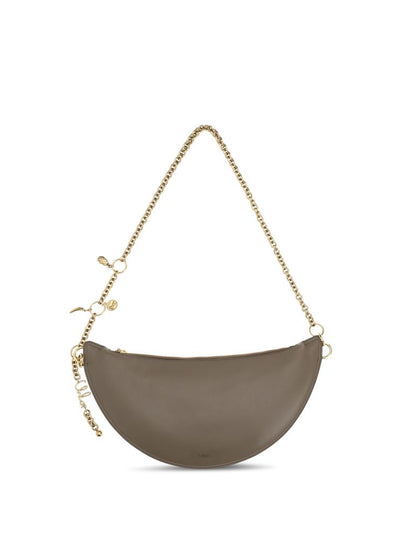 Chloé Gray Calf Leather Icons Shoulder Bag