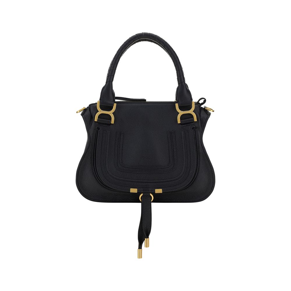 Chloé Black Calf Leather Marcie Handbag