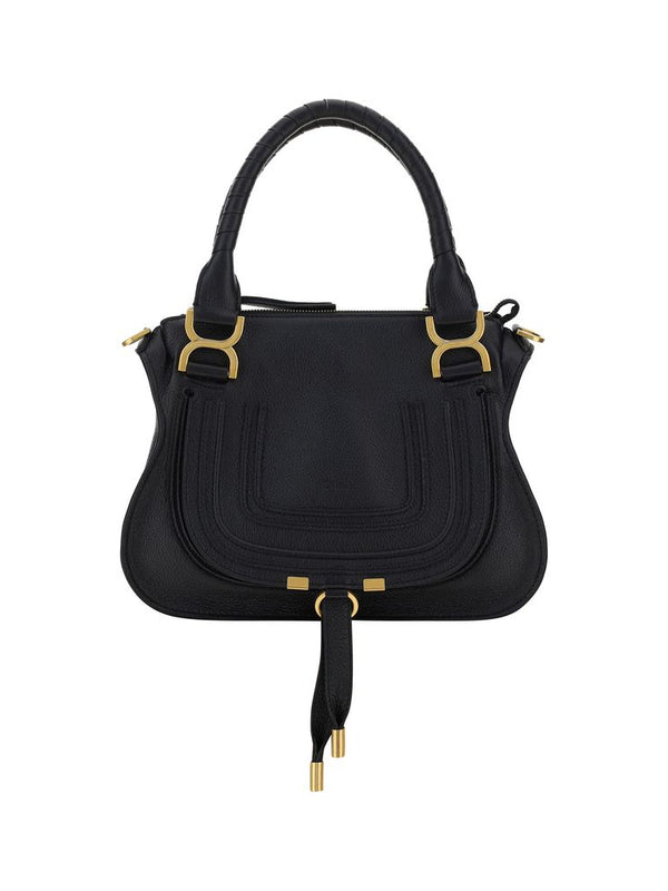 Chloé Black Calf Leather Marcie Handbag