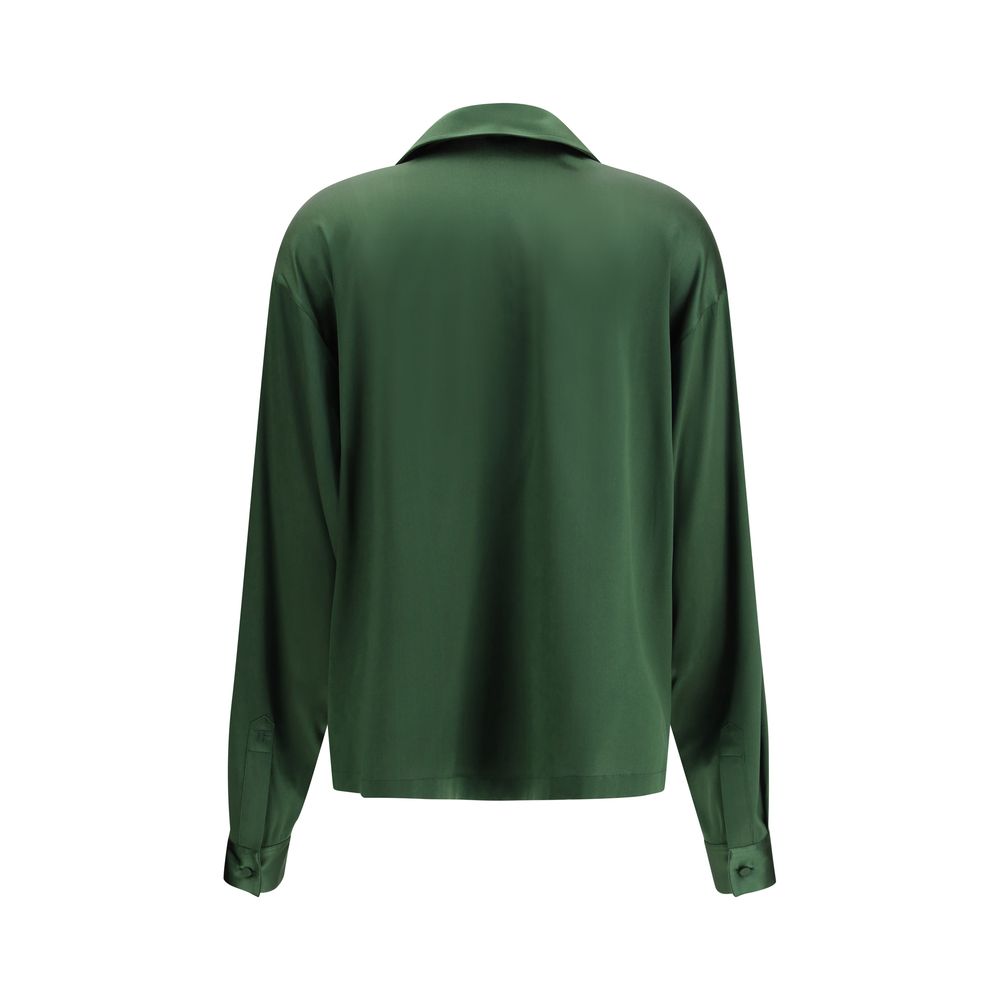 Tom Ford Stretch Silk Satin Shirt