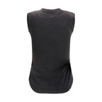 The Attico Reese Logo Embroidered Cotton Tank Top