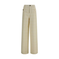 Gucci Cotton Tweed Check Tailored Trousers