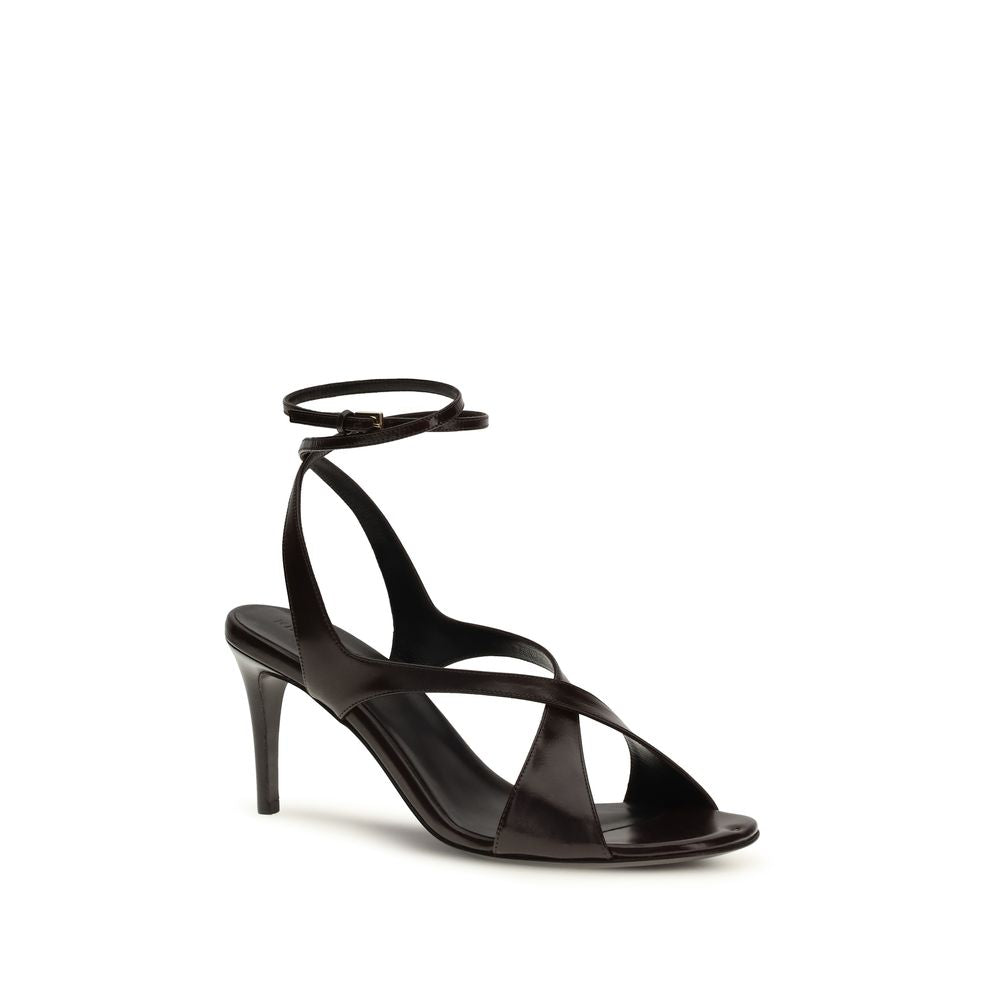 KHAITE Liria Leather Strappy Heels