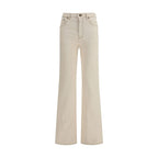 Burberry High-Waist Bootcut Stretch Denim Jeans