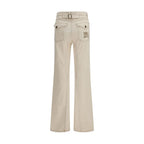 Burberry High-Waist Bootcut Stretch Denim Jeans