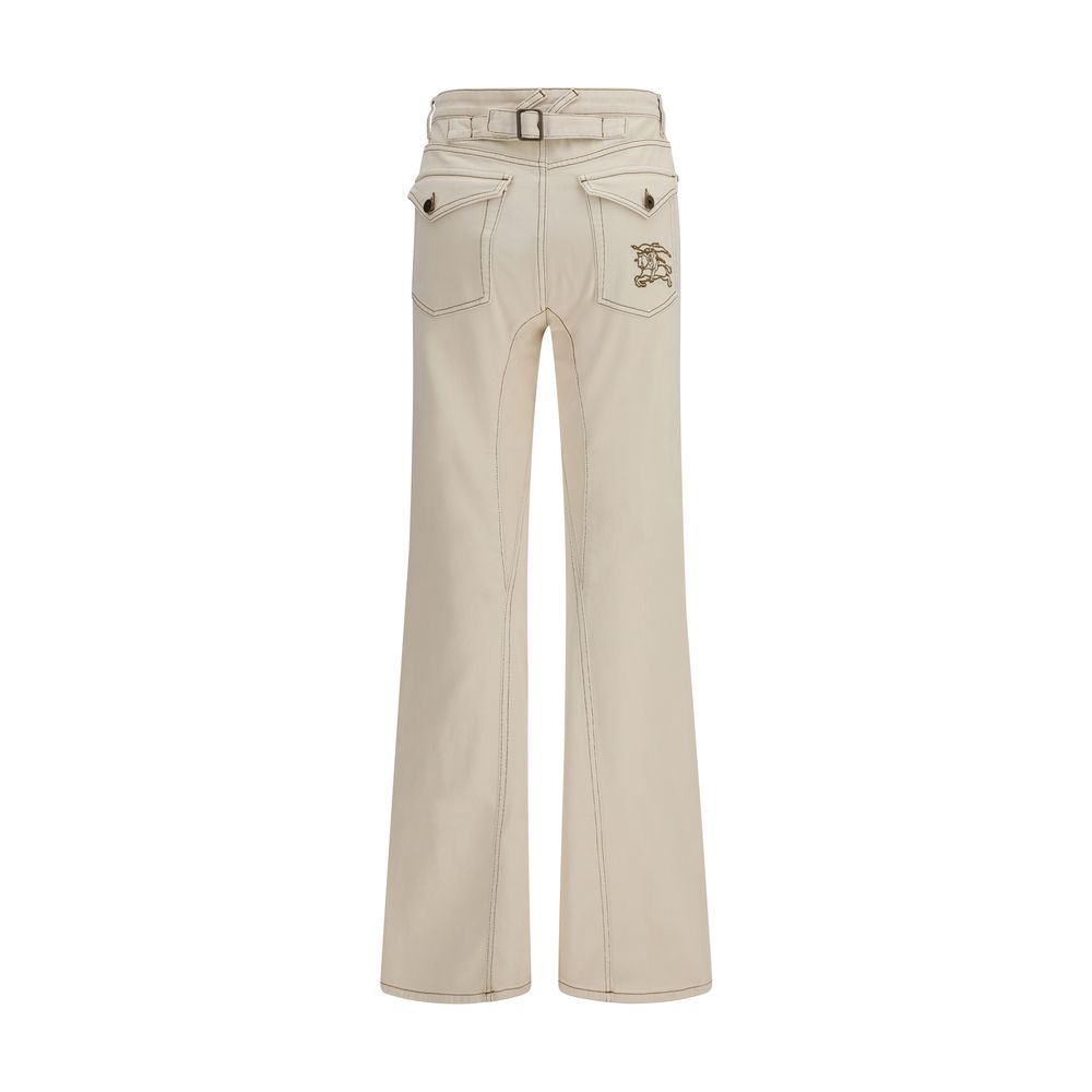 Burberry High-Waist Bootcut Stretch Denim Jeans