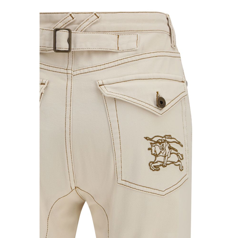 Burberry High-Waist Bootcut Stretch Denim Jeans