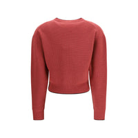 Chloé Multicolor Wool Cashmere Cropped Pullover