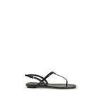 Prada Patent Leather Logo Flip-Flop Sandals