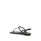 Prada Patent Leather Logo Flip-Flop Sandals