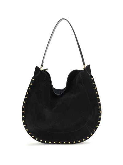 Isabel Marant Oskan Soft Shoulder Bag in Black
