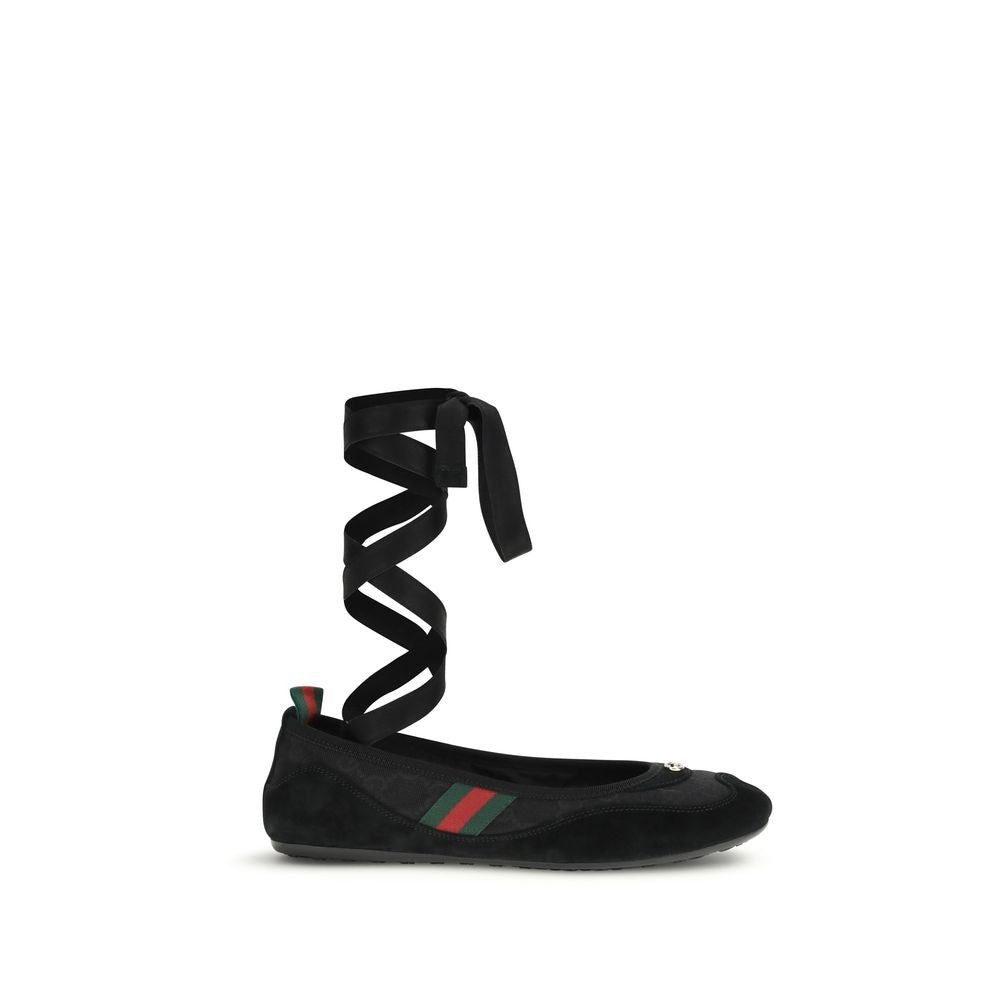 Gucci GG Fabric Shift Ballerina Flats