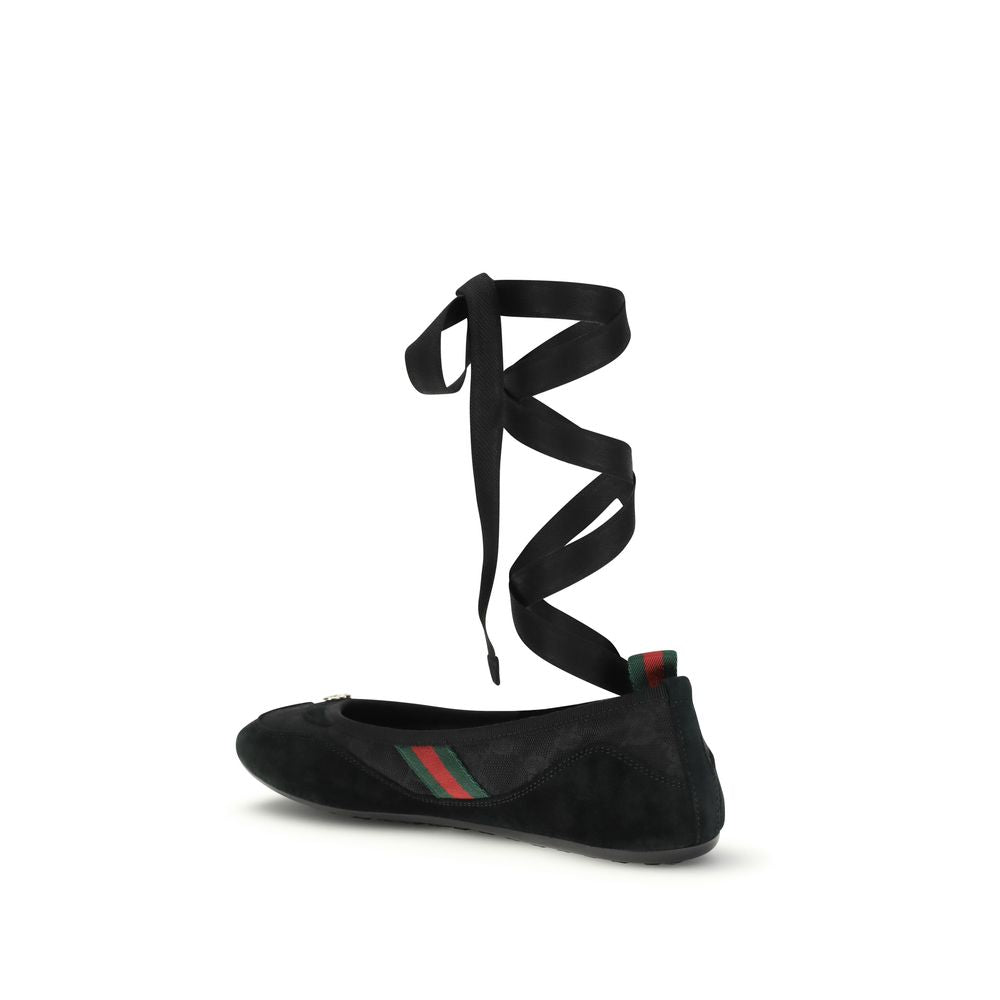 Gucci GG Fabric Shift Ballerina Flats