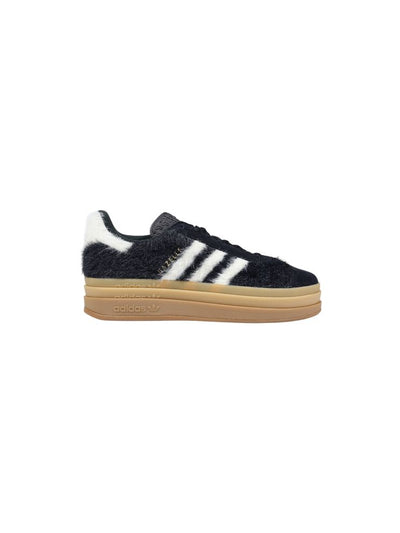 Adidas Originals Black Leather Platform Sneakers