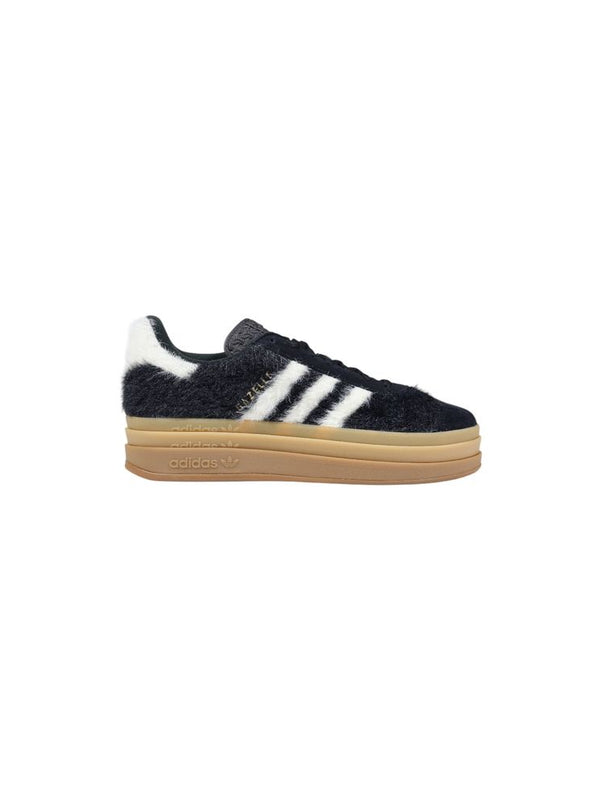 Adidas Originals Black Leather Platform Sneakers
