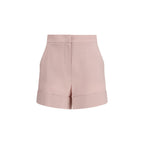 Max Mara Mohair Silk High-Waist Flared Shorts