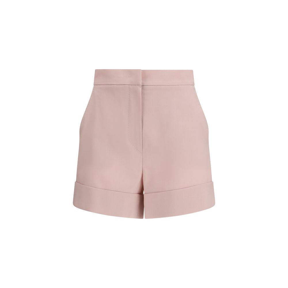 Max Mara Mohair Silk High-Waist Flared Shorts