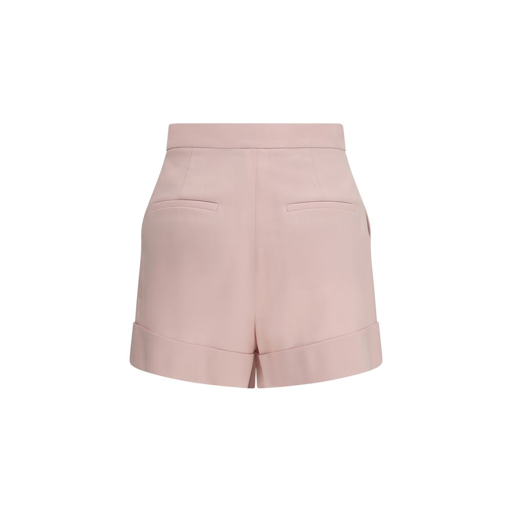 Max Mara Mohair Silk High-Waist Flared Shorts