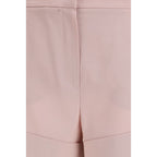 Max Mara Mohair Silk High-Waist Flared Shorts
