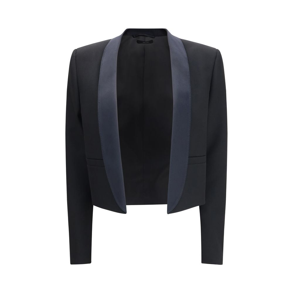 Tom Ford Cropped Wool Shawl Lapel Jacket