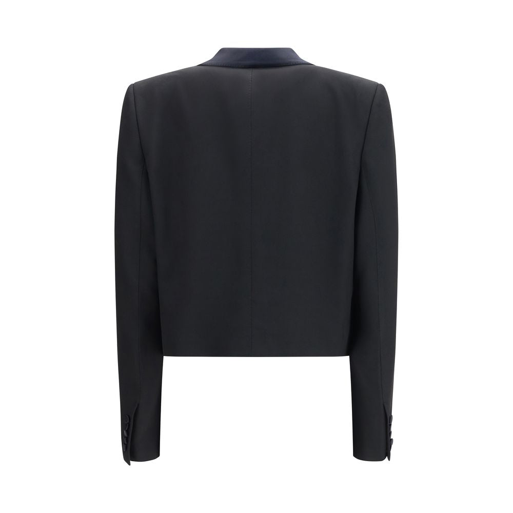 Tom Ford Cropped Wool Shawl Lapel Jacket