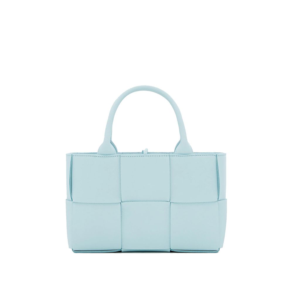 Bottega Veneta Intrecciato Lamb Leather Tote — Blue