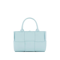 Bottega Veneta Intrecciato Lamb Leather Tote — Blue
