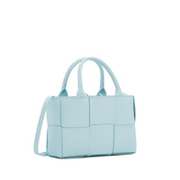 Bottega Veneta Intrecciato Lamb Leather Tote — Blue