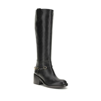 Chloé Black Calf Leather Dakota Lace-Up Boots