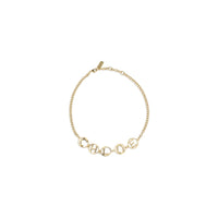 Chloé Script Logo Choker Necklace — Gold