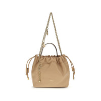 Chloé Icons Chain Shoulder Bag — Beige