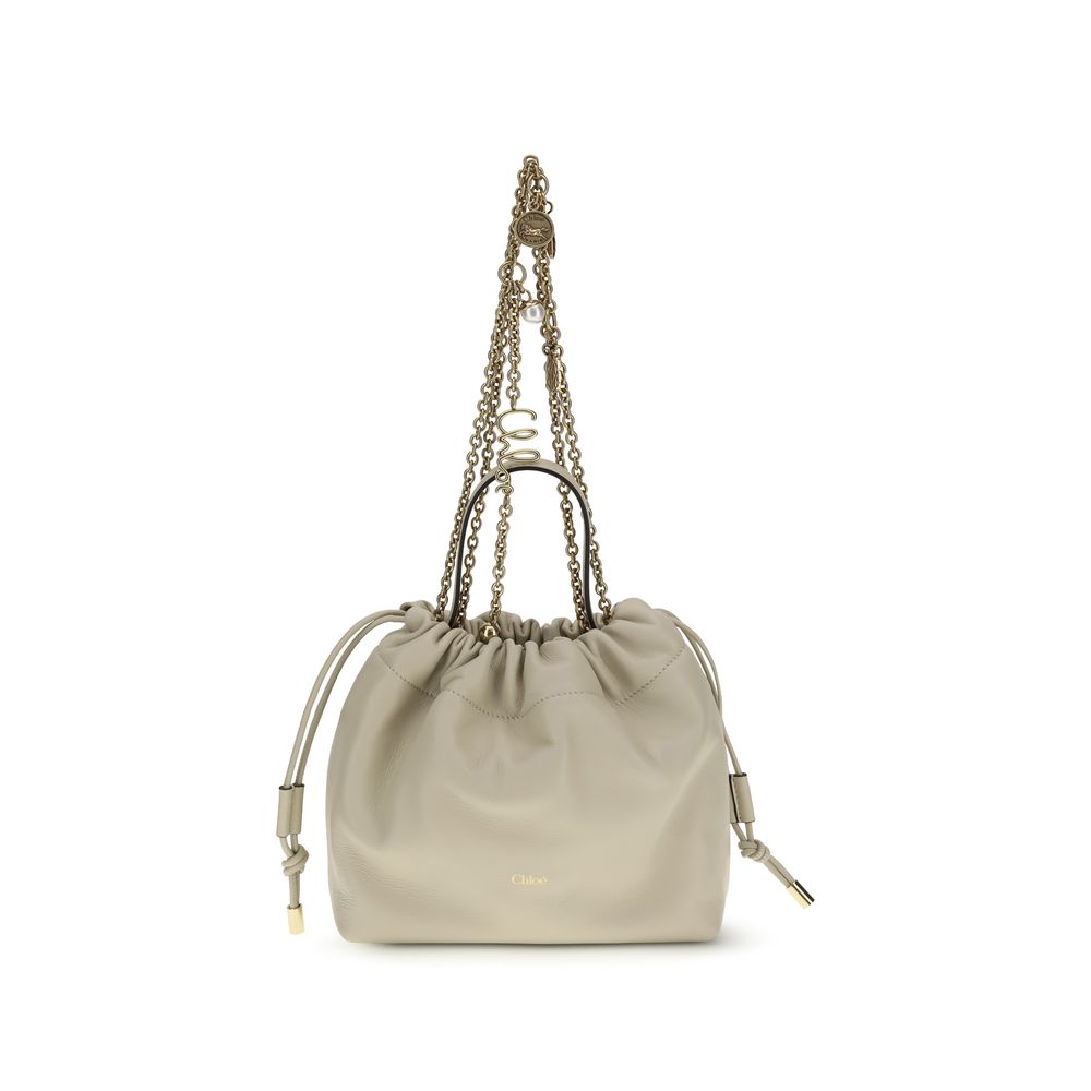 Chloé Beige Lambskin Icons Shoulder Bag