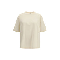 Golden Goose Star Logo Cotton T-Shirt — Beige